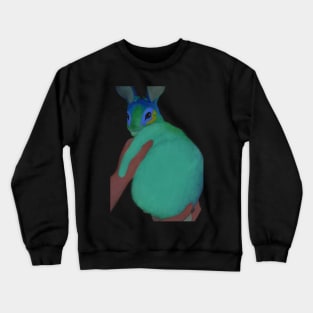 Peacock Give a Birth to a Rabbit-Pearl Rabbit Crewneck Sweatshirt